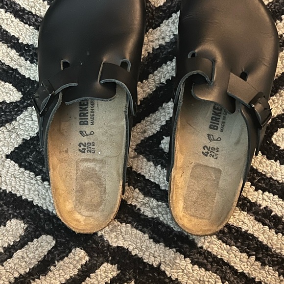 Birkenstock Men\'s Black Leather Slip-On Loafers